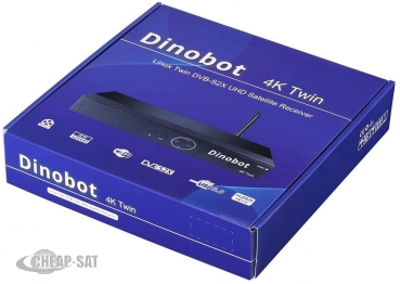 Dinobot  4K UHD Twin Sat Receiver, Linux Engima2 Satellite