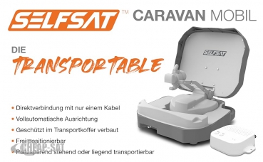 Selfsat Caravan Mobil Single vollautomatische Satellitenantenne incl. iOS / Android Steuerung