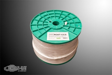 Koaxkabel 100dB RG6 Serie 100m