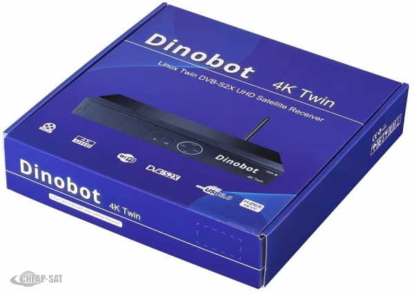 Dinobot  4K UHD Twin Sat Receiver, Linux Engima2 Satellite