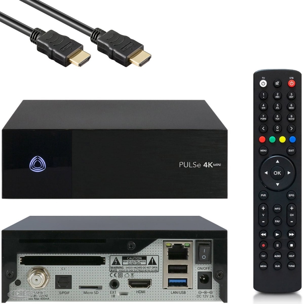 AB PULSe 4K Mini SE UHD  New Sat-Receiver (1x DVB-S2X, Linux E2, H.265, CI, LAN, schwarz)