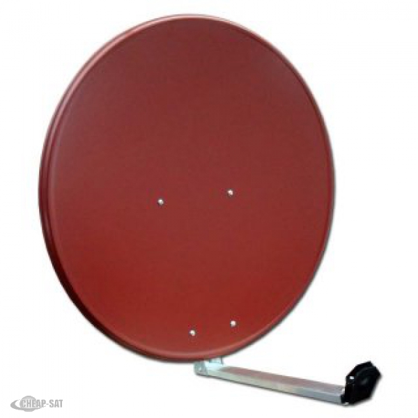 Emme Esse 80cm Alu Antenne mit breitem ARM Rot