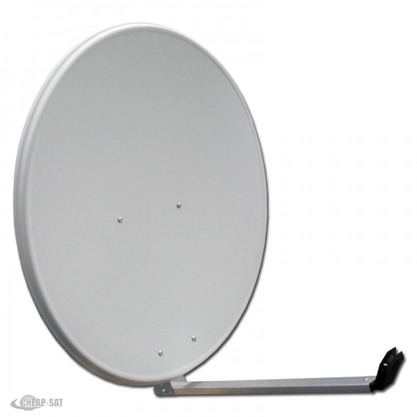 Emme Esse 80cm  Alu Antenne  mit breitem ARM Lichtgrau